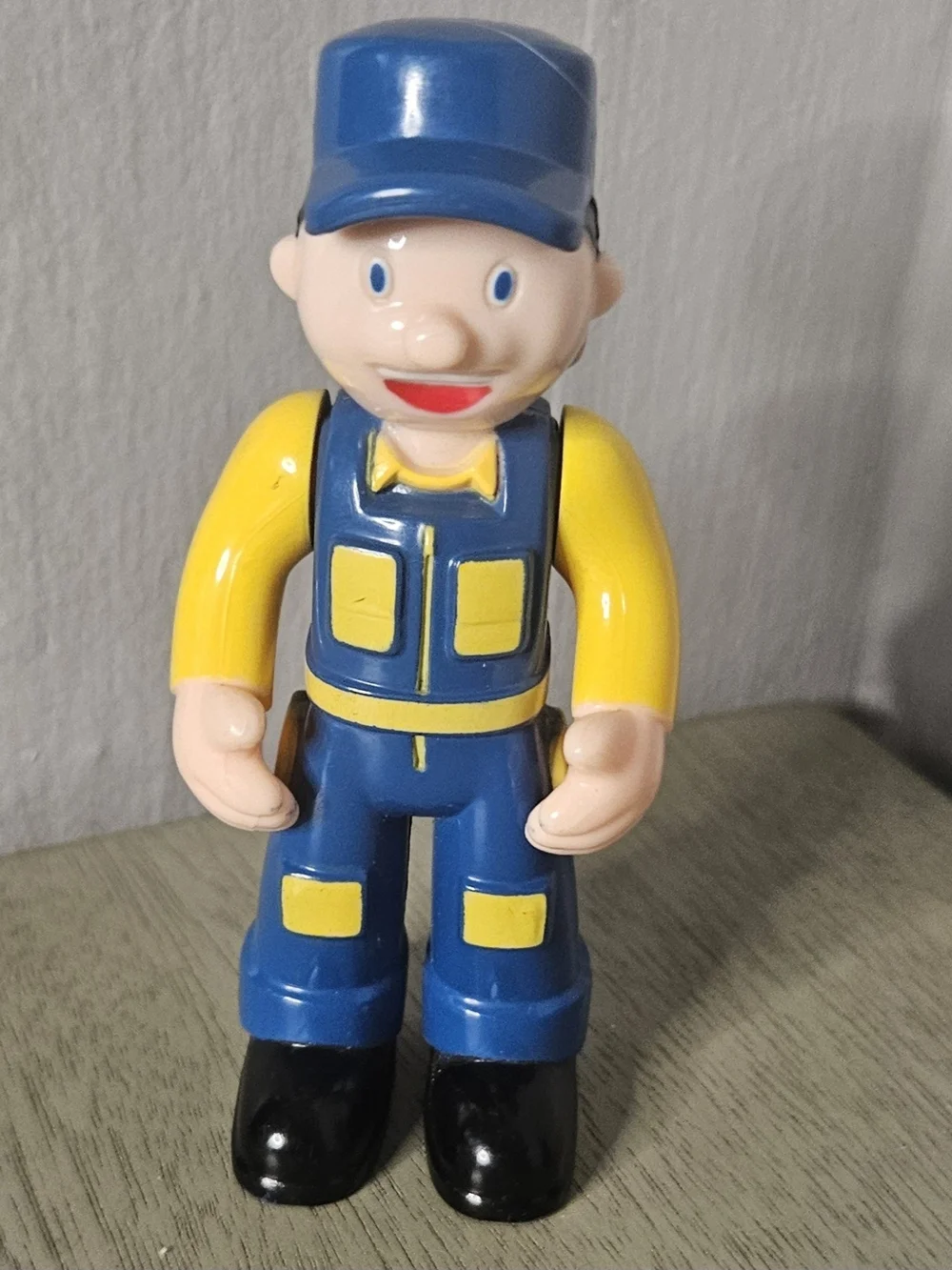 Vintage Train Conductor Toy Figure Small